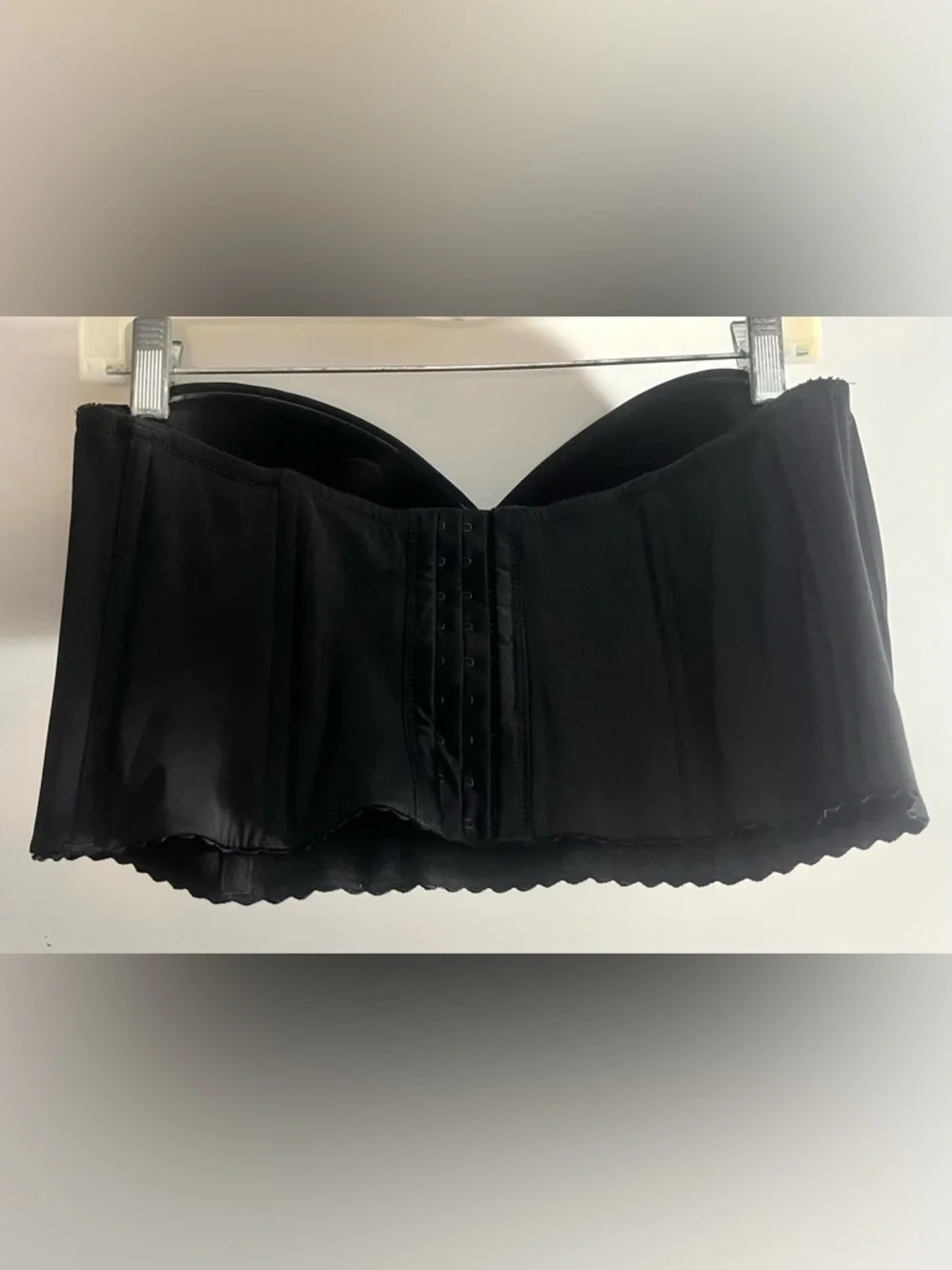 Parfait Black Strapless Longline Bustier Bra – Size 38I (US) NWOT - Picture 2 of 4